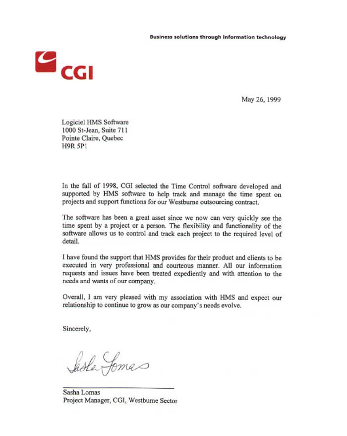 CGI Westburne Testimonial